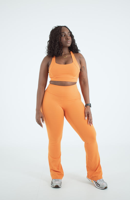 Mimosa Orange Flared Bottom Set