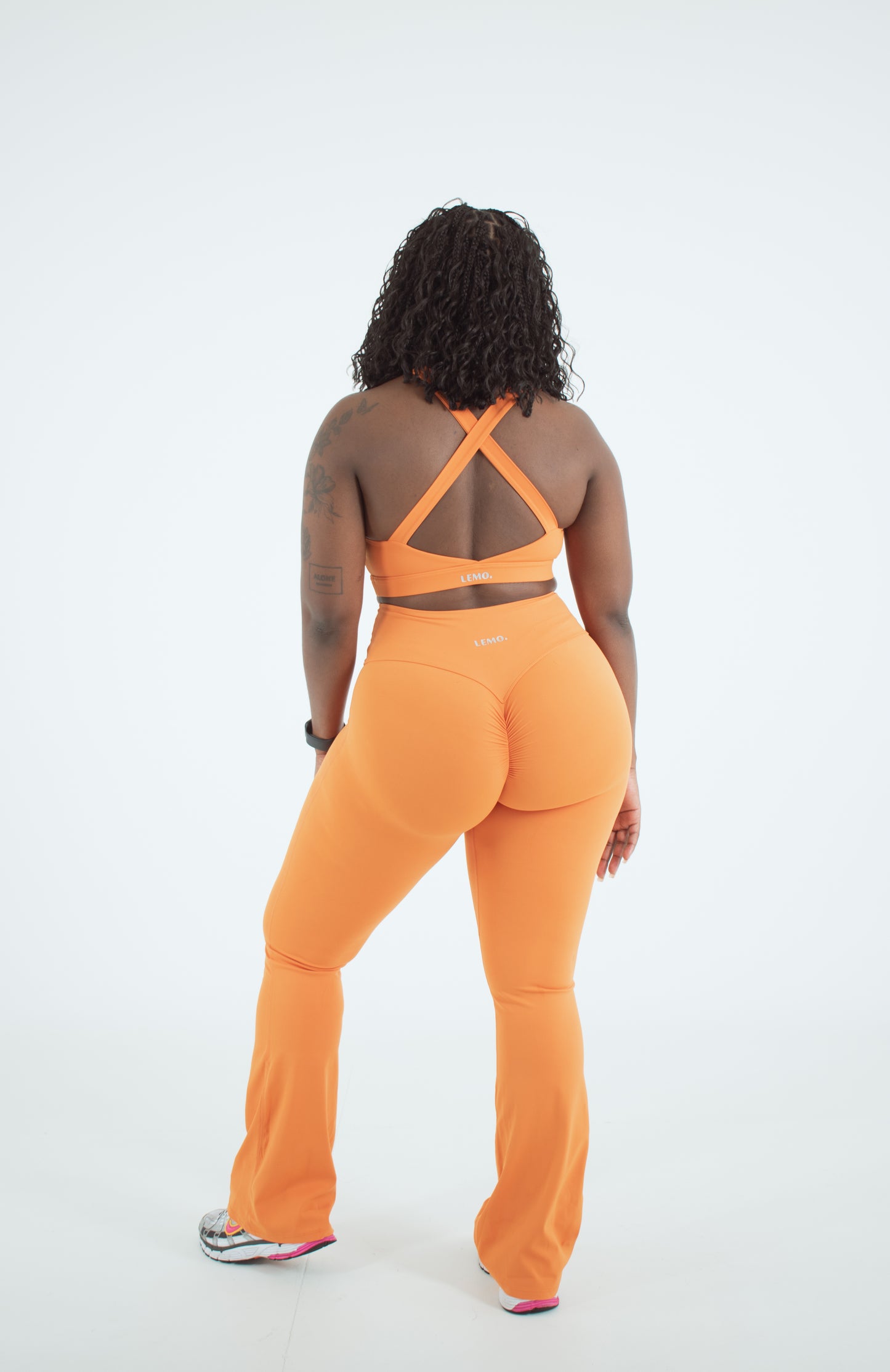 Mimosa Orange Flared Bottom Set
