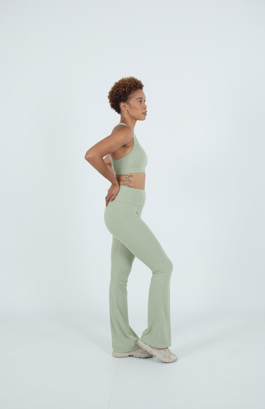 Sage Green Bell Bottom Set