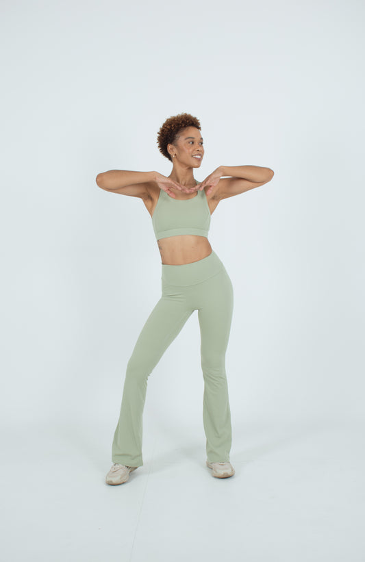 Sage Green Bell Bottom Set