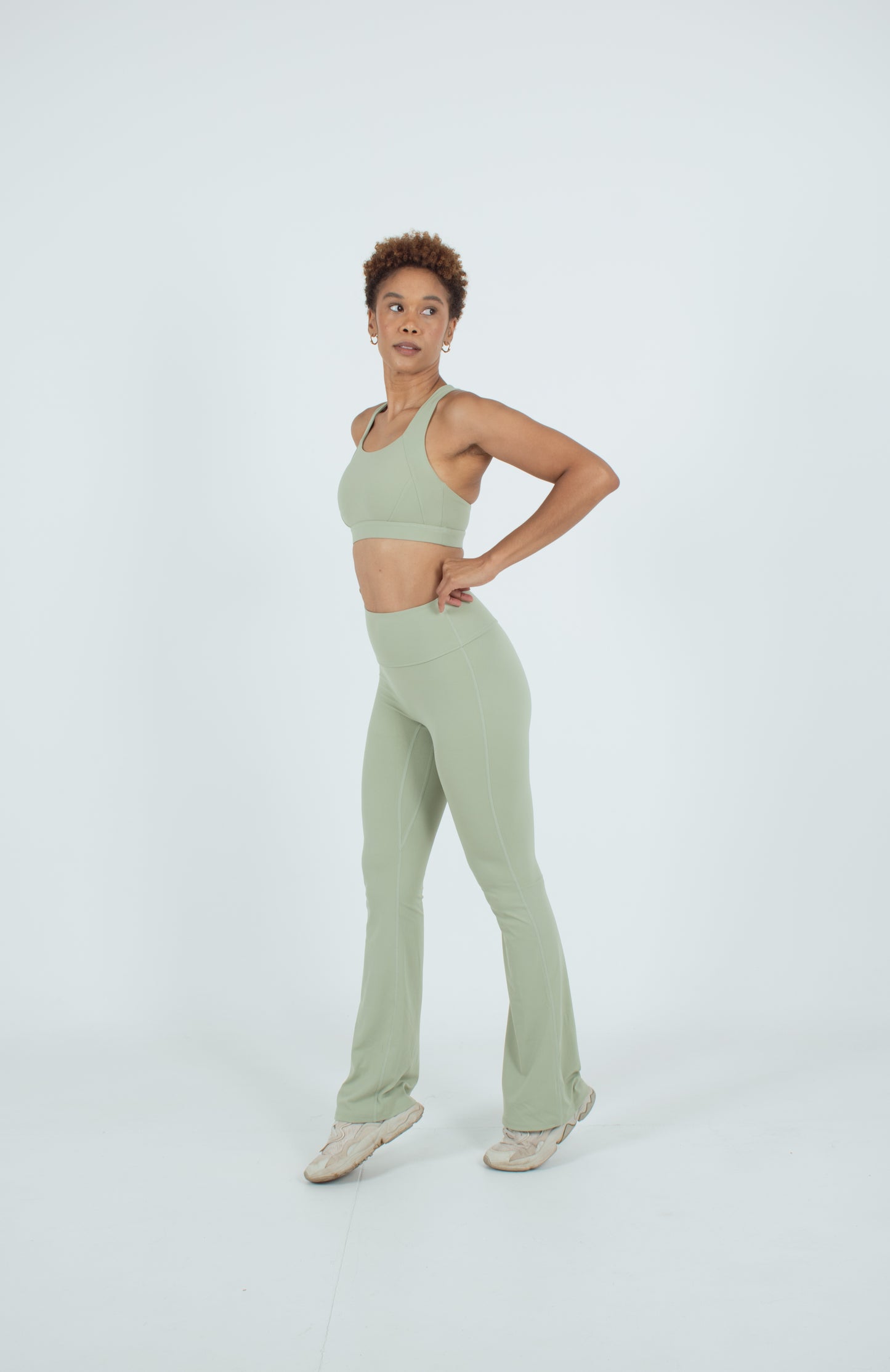 Sage Green Bell Bottom Set
