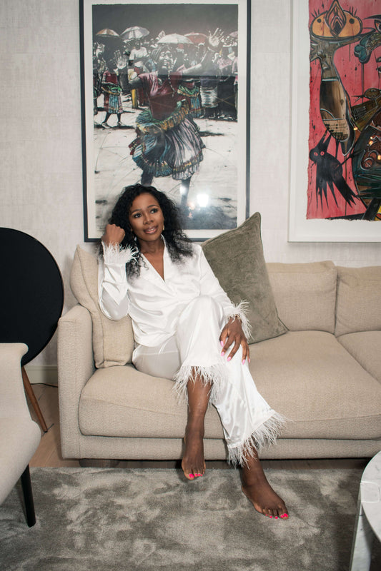 White Feather Luxe Set